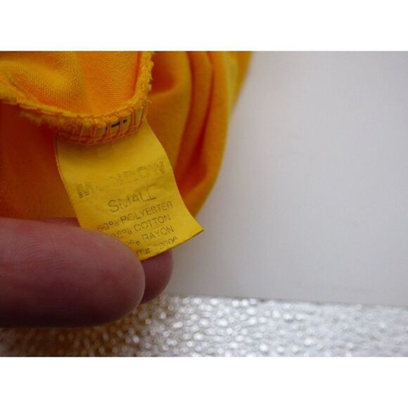 Monrow Mock Neck Side Slit Halter Dress, Bright Yellow, Small - Picture 12 of 12